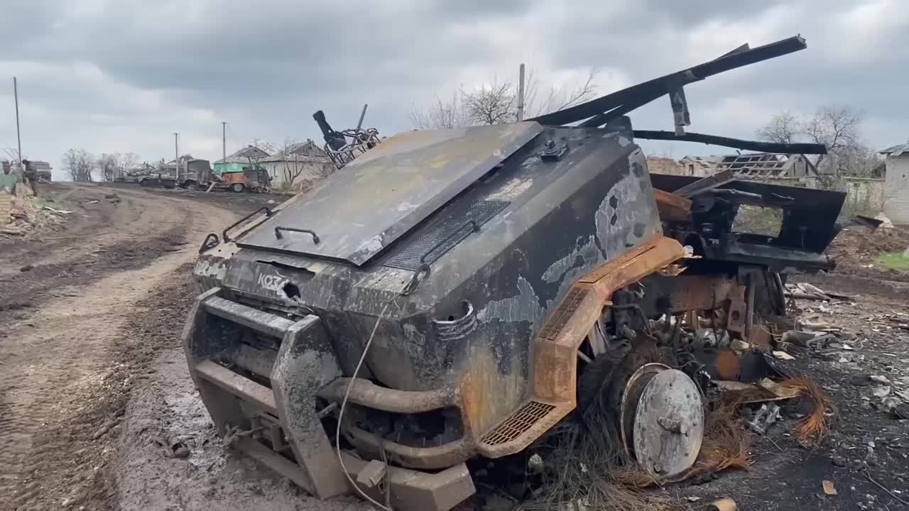 The Russian army destroys a lot of APU equipment