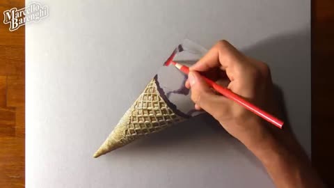 Deepen The Details Of Ice Cream With White Paint