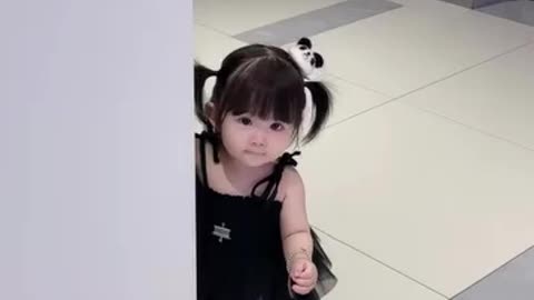 So cute baby girl and nice hair style