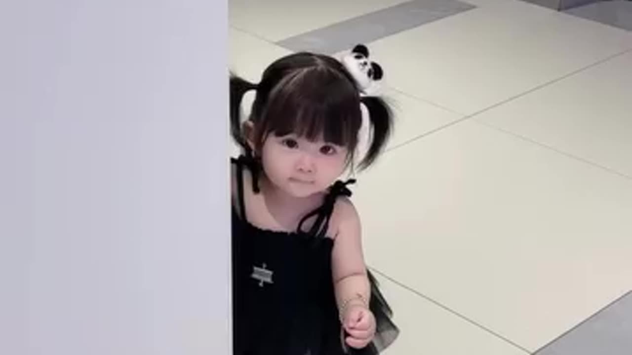 So cute baby girl and nice hair style