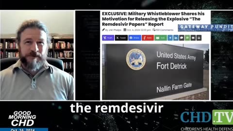 Remdesivir Papers: Drug Used to Treat Military Led to Deaths