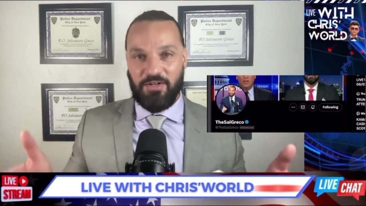 Live with Chris’ World with guest Sal Greco