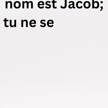 "Dieu renomme Jacob Israël" Genèse 35:10.#shorts #shortvideo #youtubeshorts #youtube #ytshorts #yt