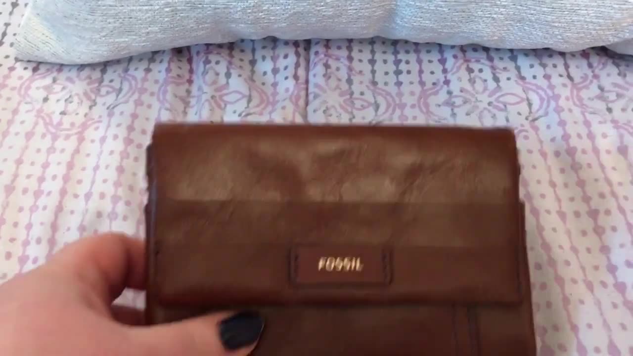 Requested review on the Fossil Brown Leather Wallet.