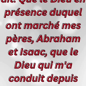 "La Bénédiction d'Israël : Que l'Ange de Dieu protège et multiplie" Genèse 48-15,16#shorts #ytshorts