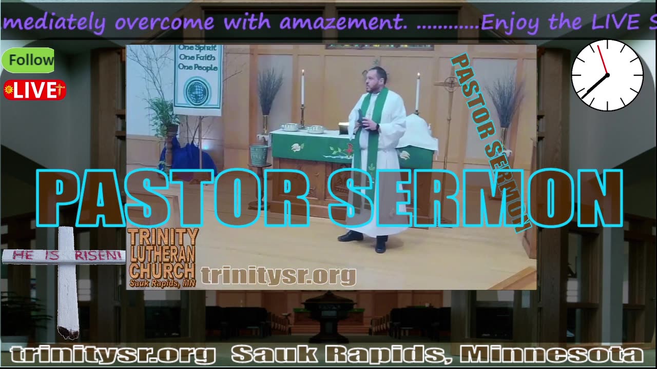 20240630 June 30th Pastor Sermon Trinity Lutheran Sauk Rapids MN