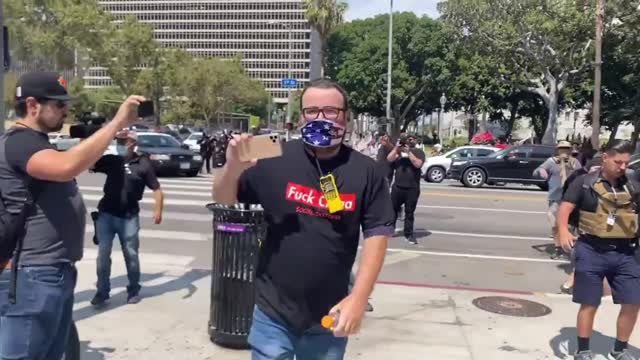 Patriots kick Antifa's Ass in LA!