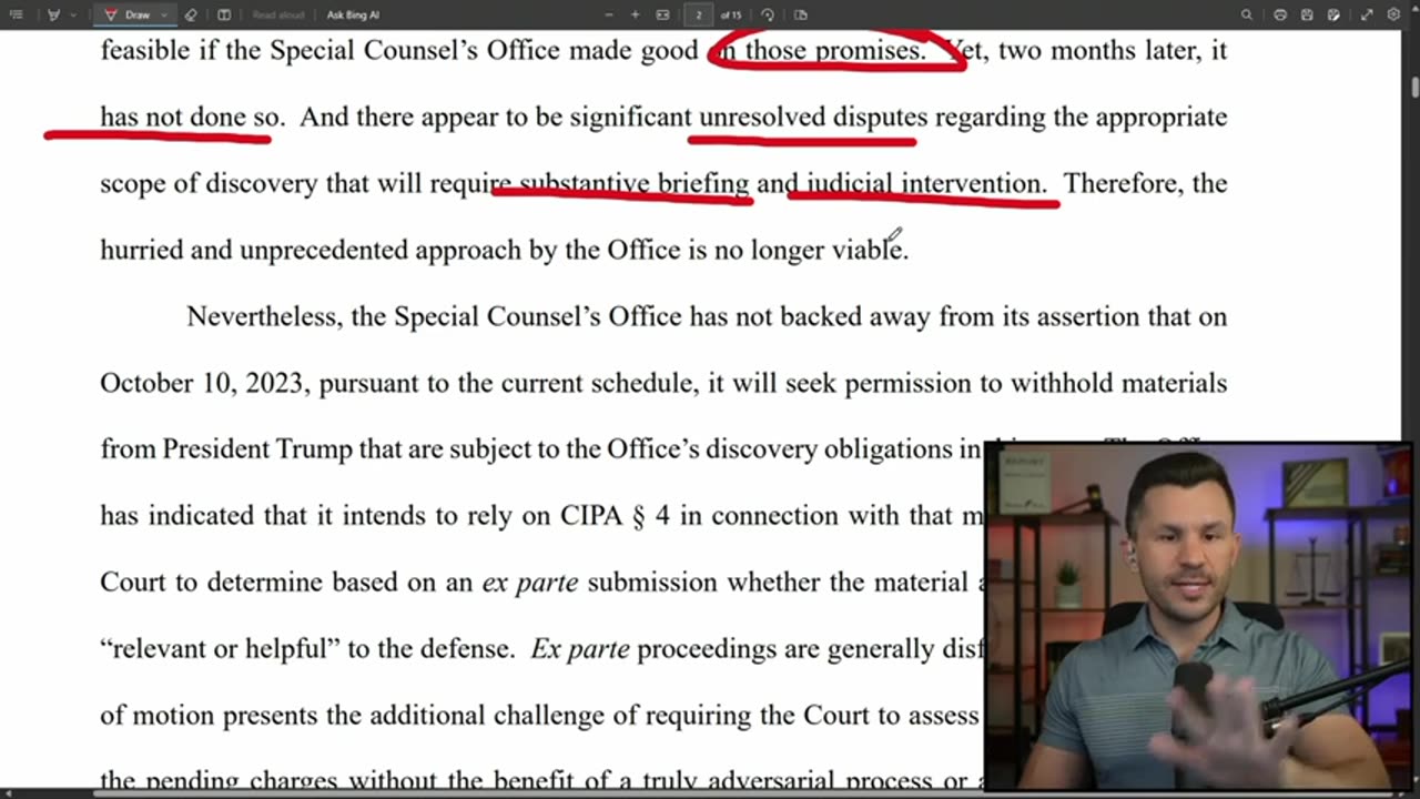 Robert Gouveia Esq. - Trump Defense Says Jack Smith FAILING to Disclose Key Evidence