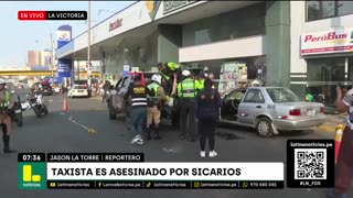 "El sicariato no conoce de feriados": Asesinan a taxista en la puerta de una agencia de viaje