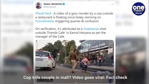 Cop kills couple in mall? Video goes viral: Fact check | Oneindia News