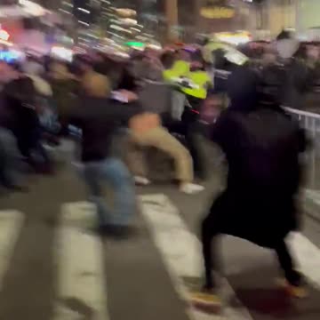 NYC Anti-Israel Protests Become Violent As Agitators Clash With Police