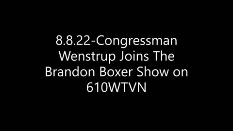 Wenstrup Joins The Brandon Boxer Show to Discuss Inflation and Democrats' Reconciliation Package