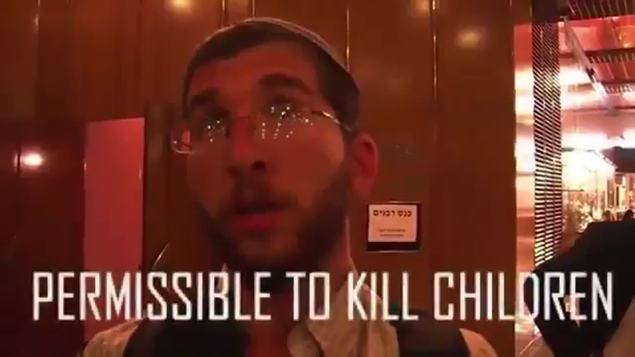 Jewish man says it is permissible in his religion to kill children.