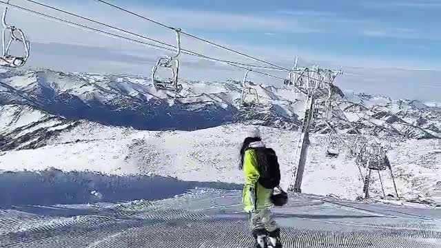 A ski resort with no one