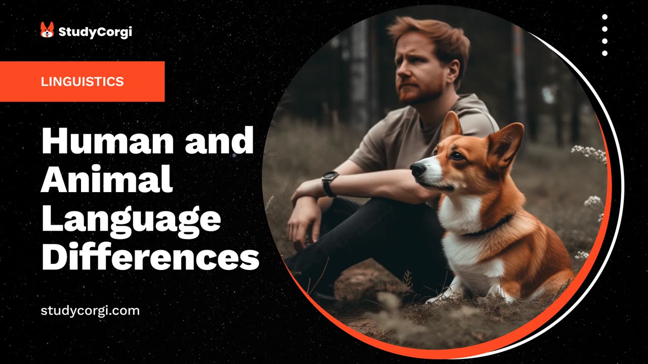 Human and Animal Language Differences - Essay Example