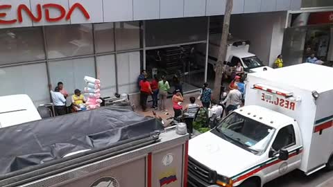 Accidente de un vigilante en Bucaramanga