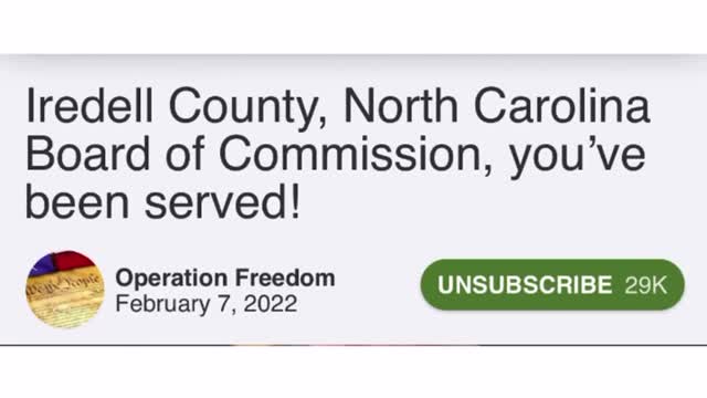 Iredell North Carolina board of commission served