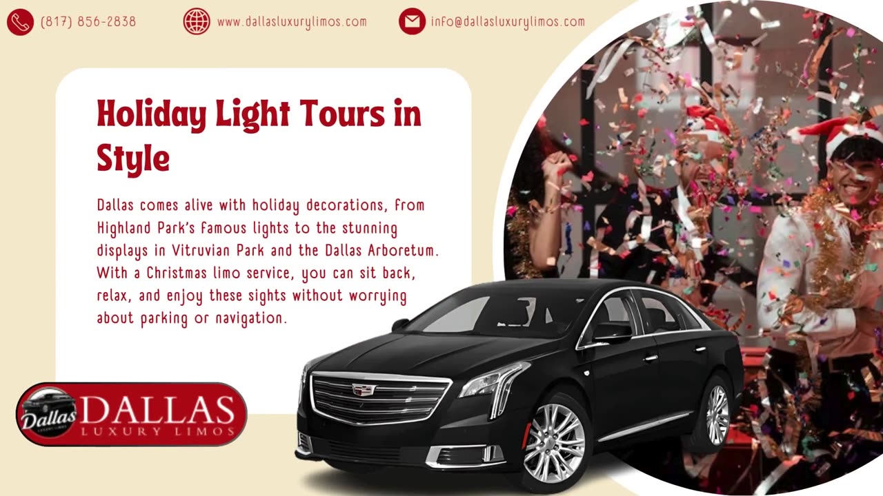 Celebrate the Holidays in Style with Christmas Limo Service from Dallas Luxury Limos