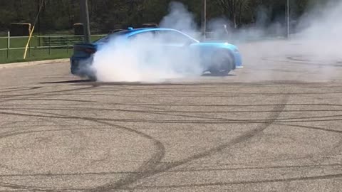 2020 Hellcat burning rubber (E85 tune)