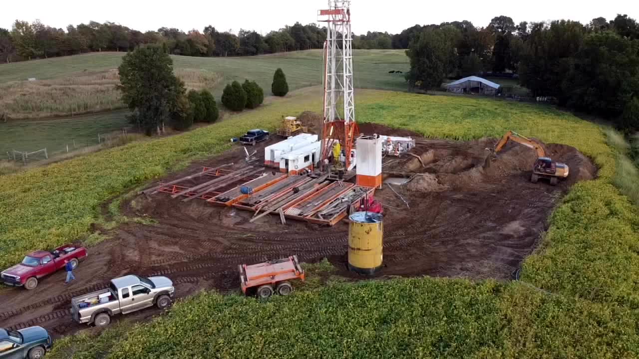 Kentucky Sunset on the Oil Rig