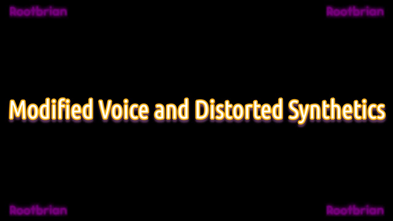 Modified Voice and Distorted Synthetics (Soundtrack)