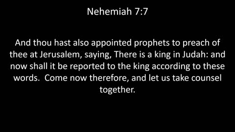 KJV Bible Nehemiah Chapter 7