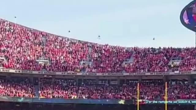 Must watch!!! Chiefs National Anthem and Flyover from AFC Championship.