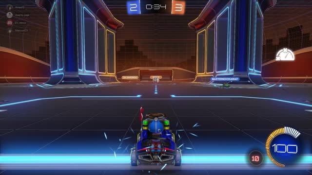Partida epica con amigos en rocket league