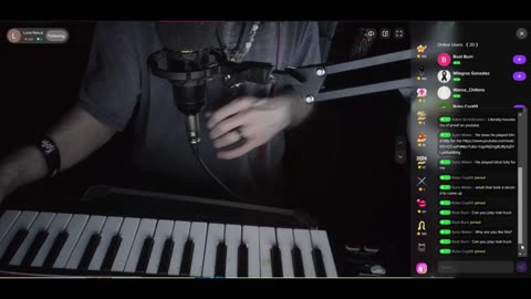 Cyraxx live on Liveme. "piano/ violin covers". 7/11/2024. Last 7min of the stream.