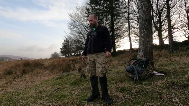 I want to pitch my tent here. Dartmoor. GoPro.