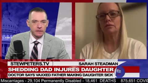 SHEDDING DANGER - 12-Year-Old Girl Injured by Vaxxed Dad.