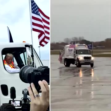 Literally driving a garbage truck!