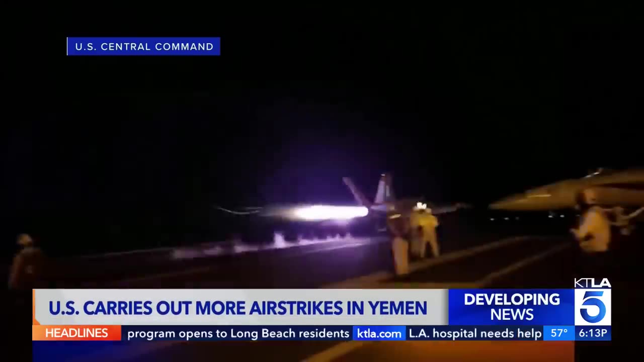 U.S and U.K launch airstrike in Yemen