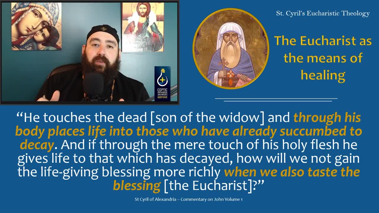 St Cyril and the Eucharist- The Eucharist as a Means of Healing