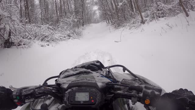 Snow day on the Kodiak 450