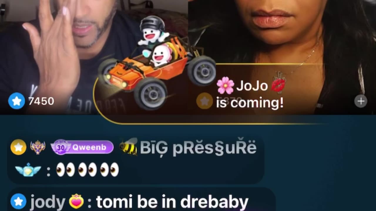 TrinaB tells LadyBee he has a tomcat waiting to expose TomiKay 9/27/24#bigoclipandsip
