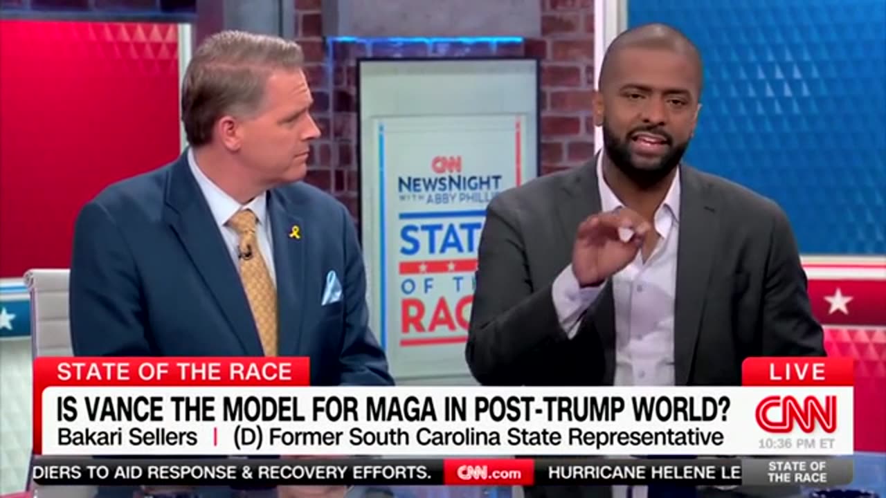 Jennings Interrupts Bakari Sellers: Vance Also Served in the Military Yet You’re Calling Him ‘Weird’