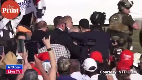 How Donald Trump survived 'assassination attempt'. Moments before and to the rescue on camera