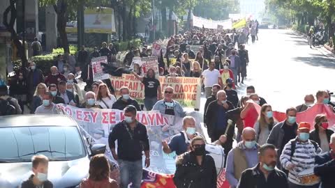 Greece: Medical Workers Stage STRIKE to Protest Covid Vaccine Mandates