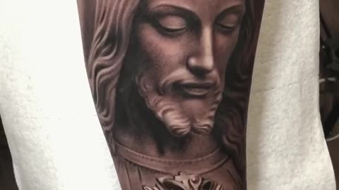 BEAUTIFUL Jesus piece done by Jose Contreras in Texas!