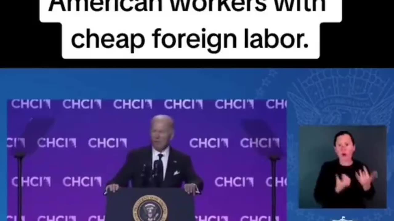 Biden says he is replacing American Workers with Cheap Foreign labor.