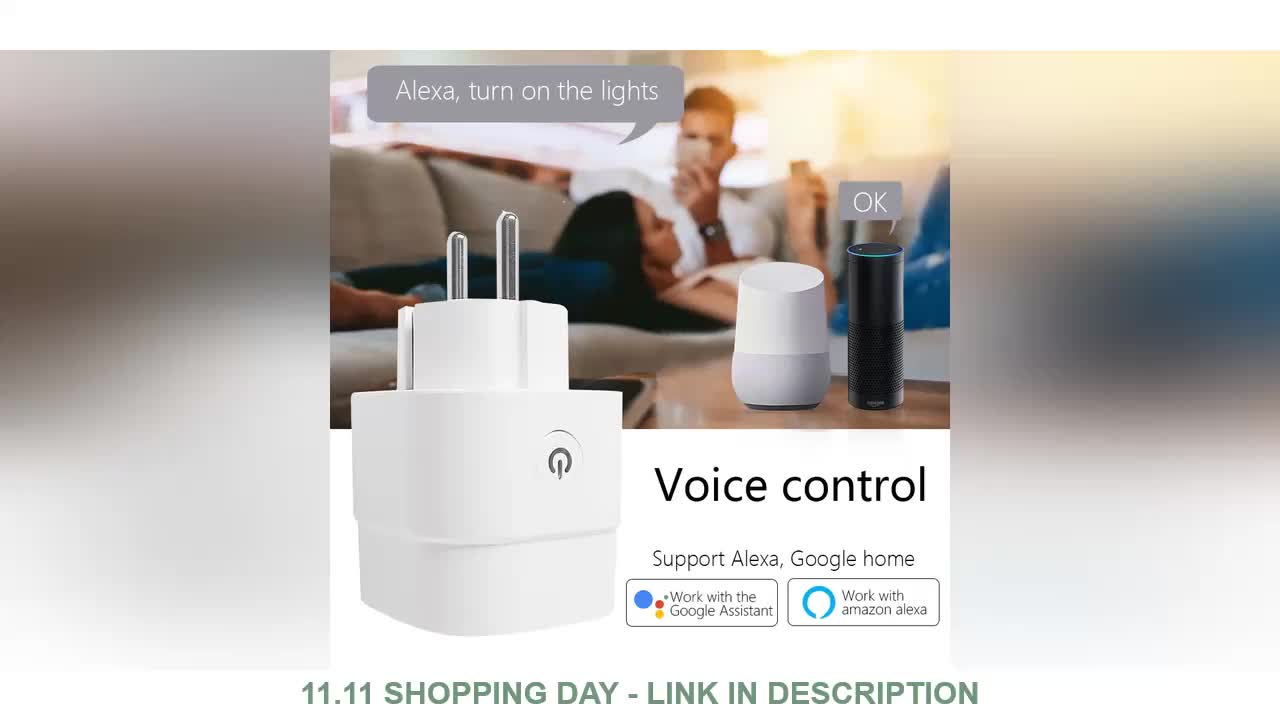 CBE WiFi Smart Plug Sockets 16A EU Plug Tuya Smart Life APP Work with Alexa Google Home Smart-Home