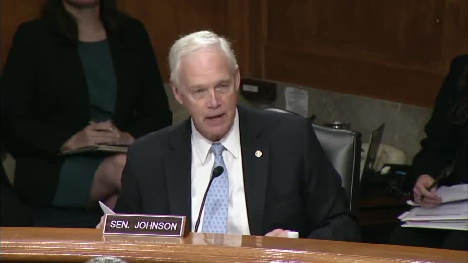 Sen. Johnson Calls Out Sen. Peters for Misinformation 9.14