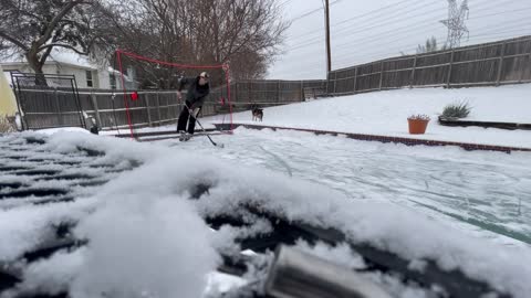 Swimming Pool hockey Practice