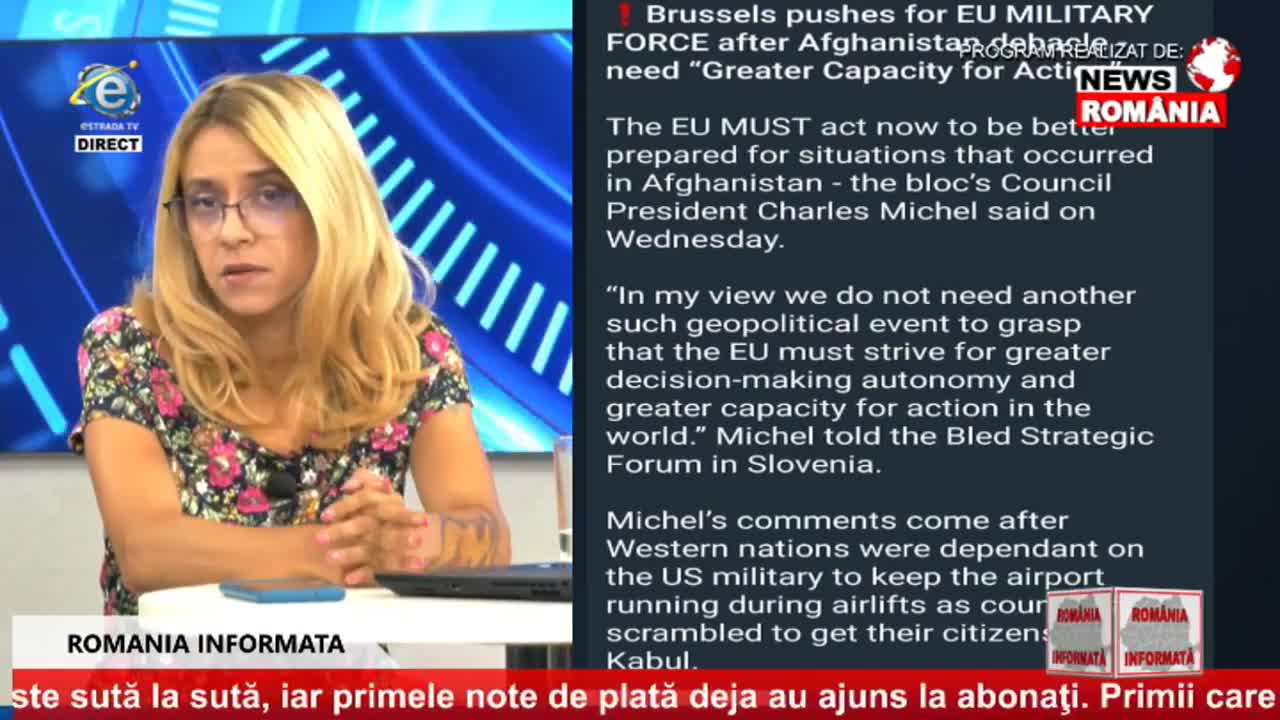 România informată (News România; 01.09.2021)