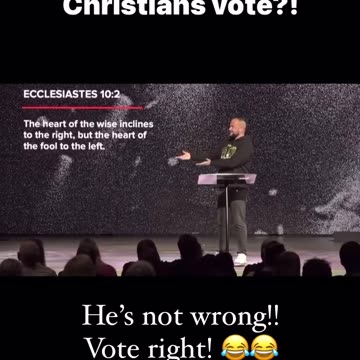 I'm not telling you who to vote for... but...