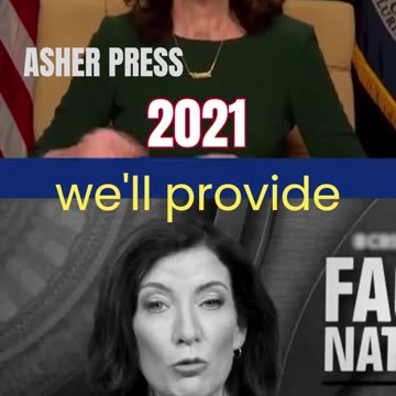 New York Gov. Kathy Hochul - then vs. now