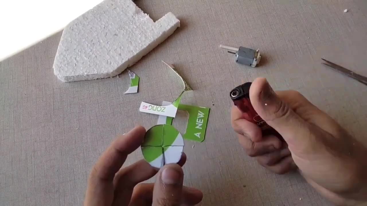 how to make mini boat ⛵ with foam _toys ideas_