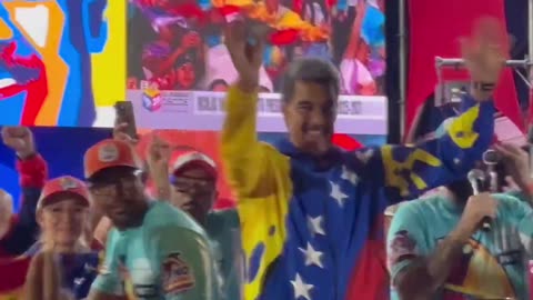 The Socialist President, Nicolás Maduro, declared victory and celebrated.