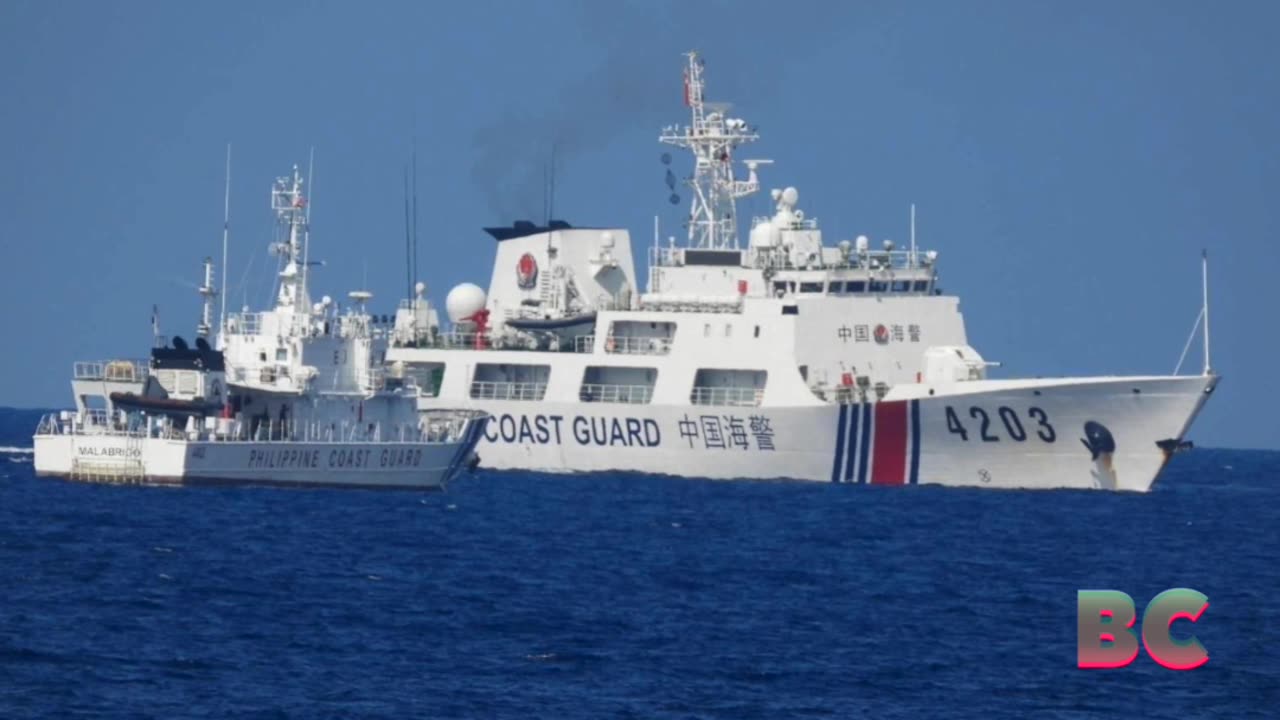 China anchors ‘monster ship’ in South China Sea, Philippine coast guard says